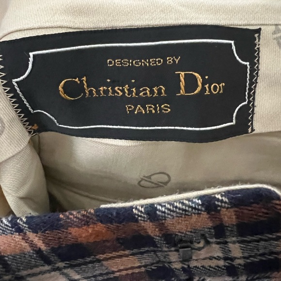 Christian Dior Vintage Plaid Trousers Size L - Picture 7 of 7